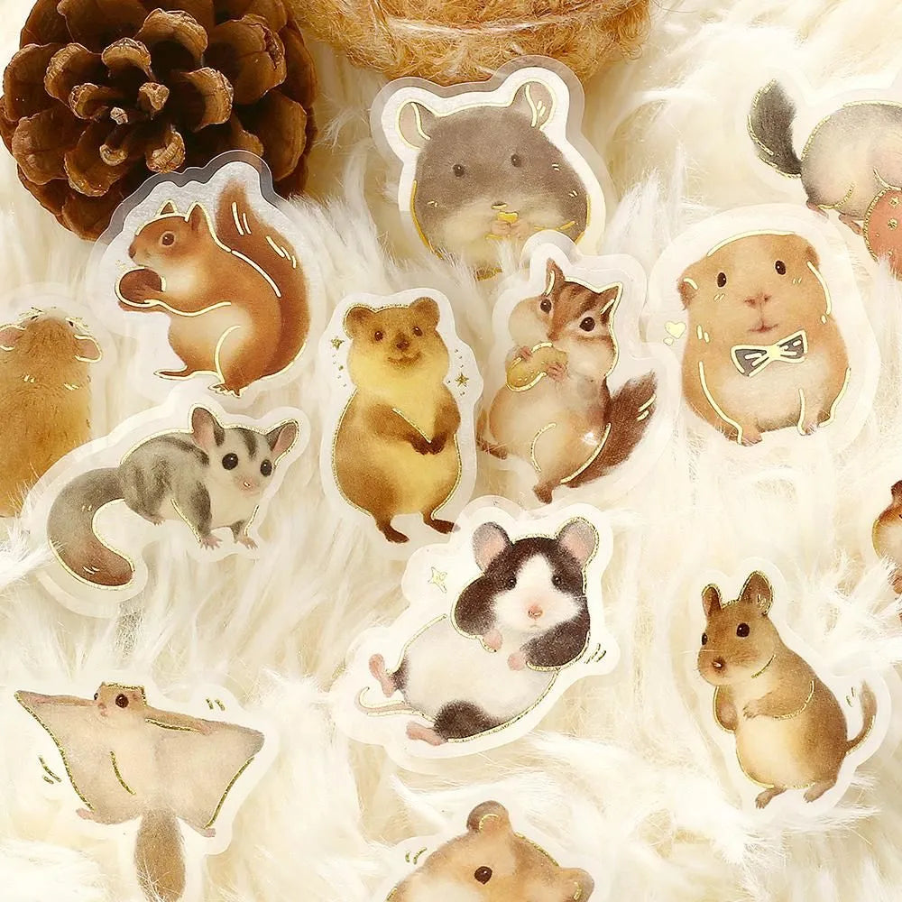 IPPAI Flake Seal Stickers Lots of Small Animals!