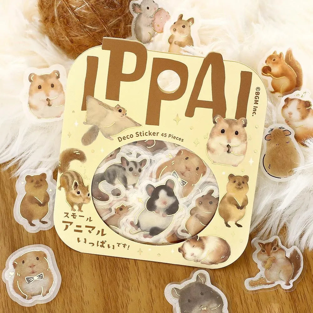 IPPAI Flake Seal Stickers Lots of Small Animals!