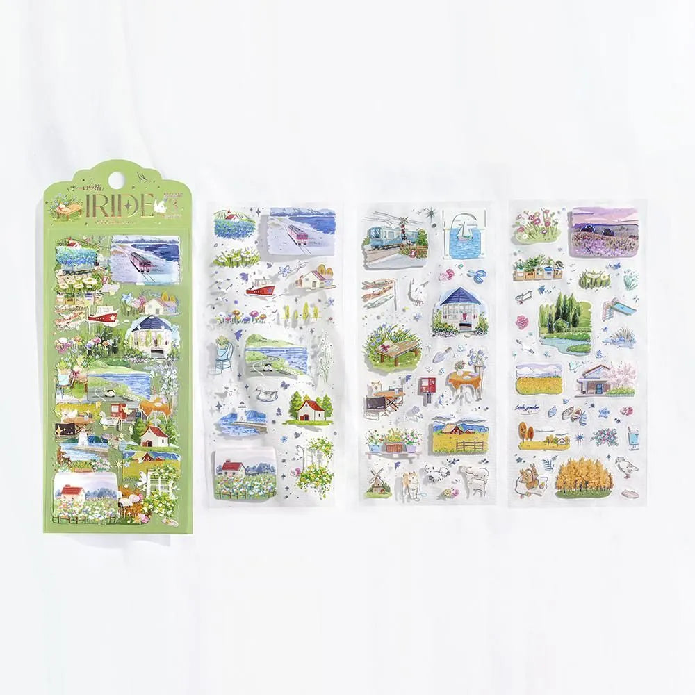 IRIDE Seal Stickers While Traveling  3 sheets