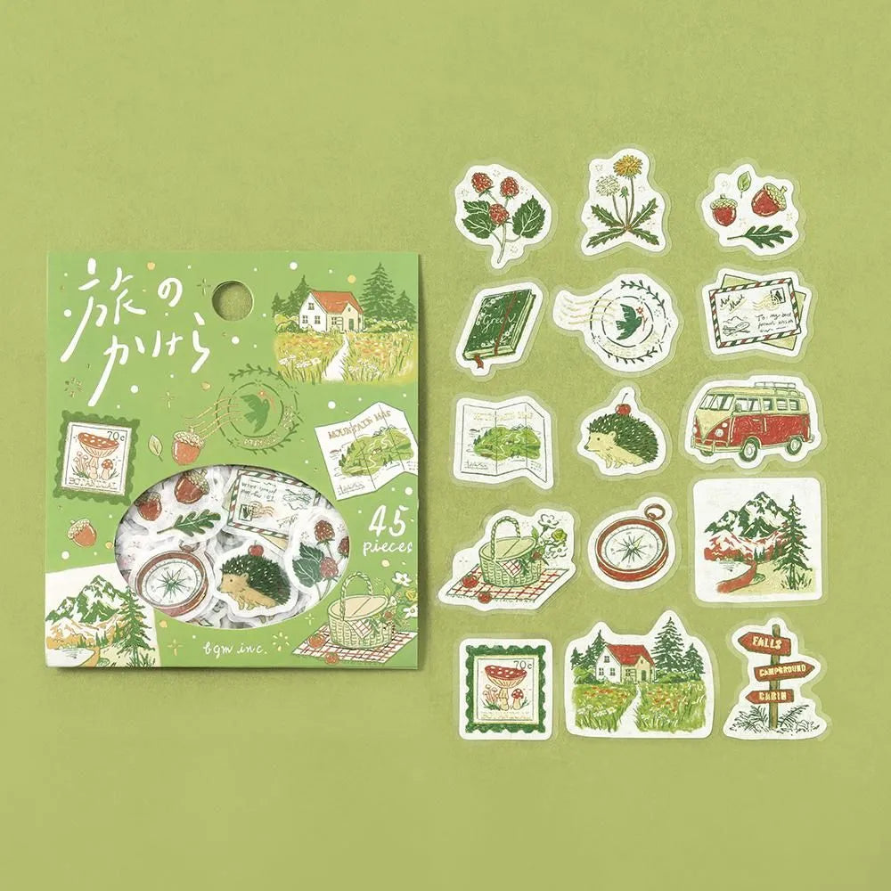 Pieces of a Journey Flake Stickers To the Forest