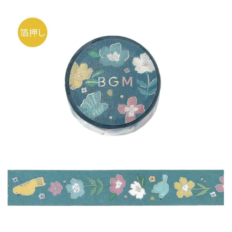 Foil Washitape Nordic Forest Flower Melody