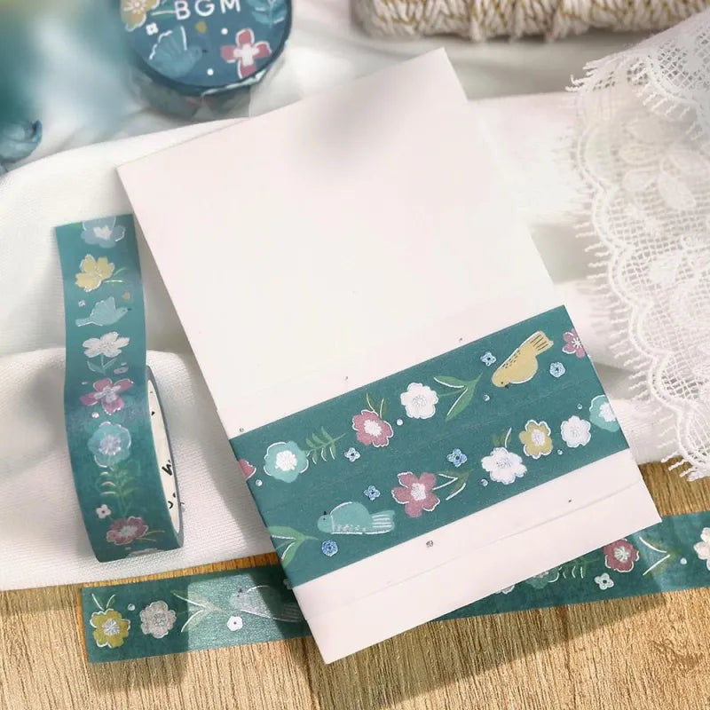 Foil Washitape Nordic Forest Flower Melody