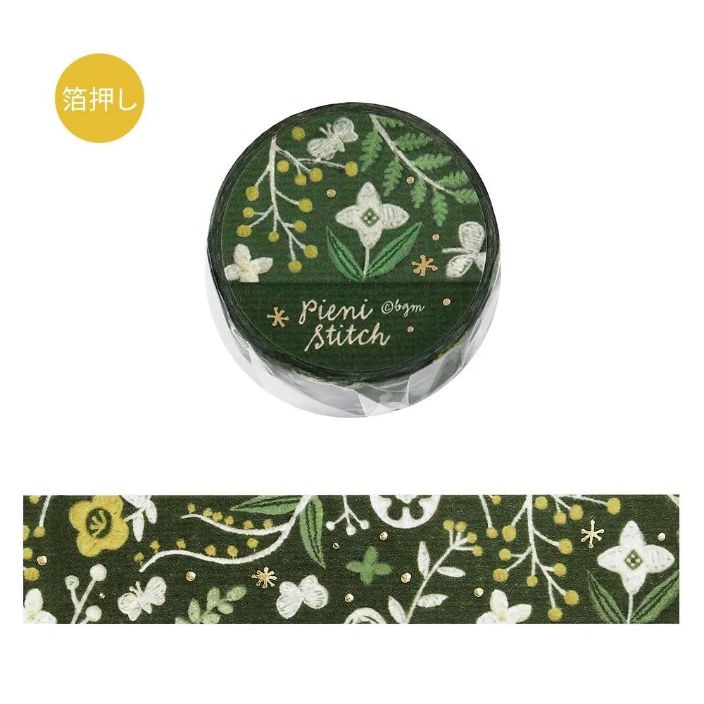Foil Washitape Pieni Stitch Small Flowers