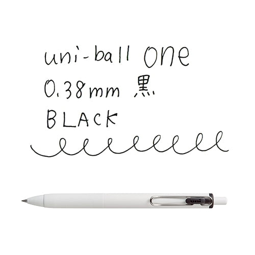 One Black 0.38 Gel Ink Ballpoint Pen