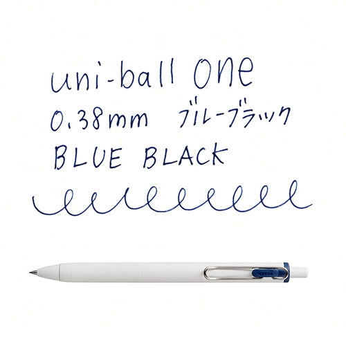 One Blue Black 0.38 Gel Ink Ballpoint Pen