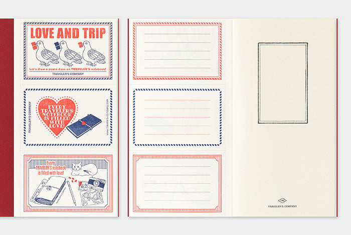 TRAVELER'S notebook Regular Size Refill LOVE AND TRIP