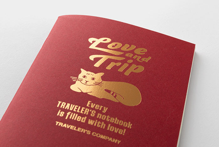 TRAVELER'S notebook Passport Size LOVE AND TRIP Red