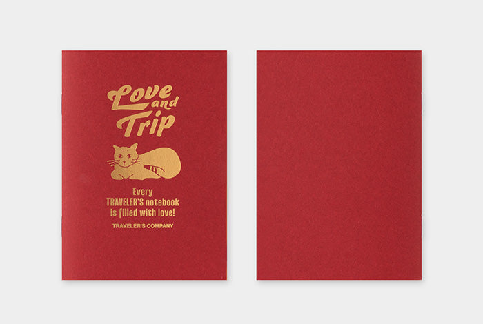 TRAVELER'S notebook Passport Size Refill LOVE AND TRIP