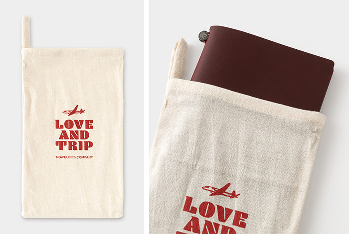 TRAVELER'S notebook Regular Size LOVE AND TRIP Red