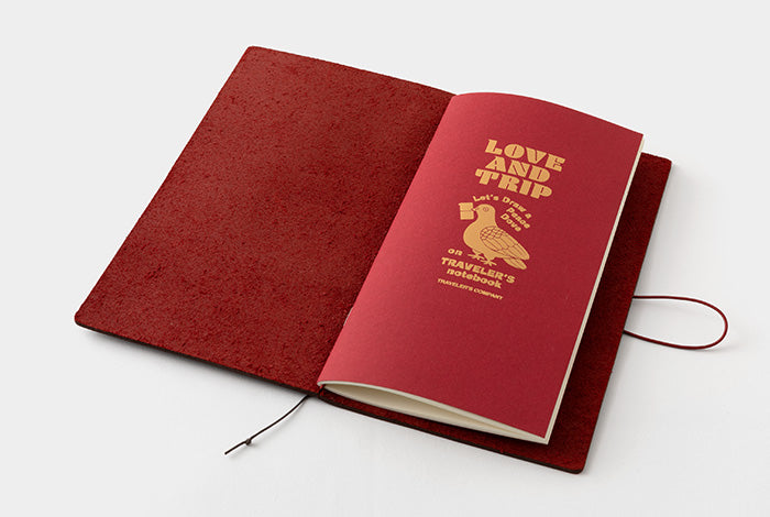 TRAVELER'S notebook Regular Size LOVE AND TRIP Red