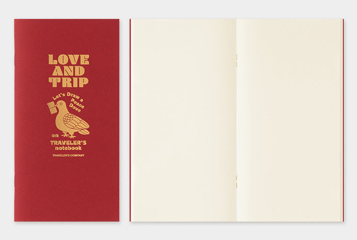 TRAVELER'S notebook Regular Size LOVE AND TRIP Red