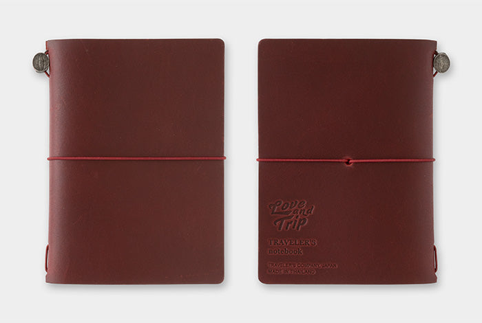 TRAVELER'S notebook Passport Size LOVE AND TRIP Red