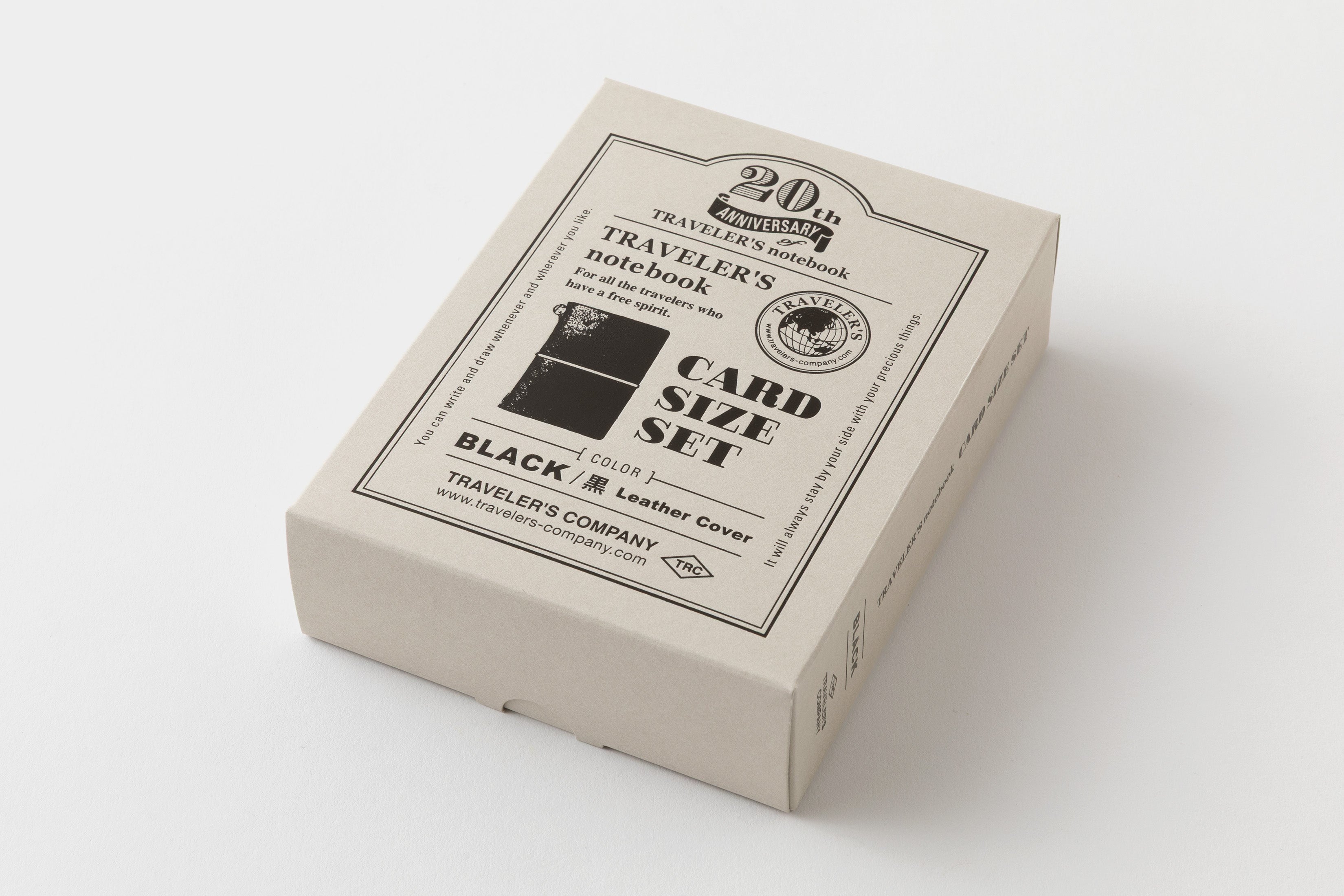 TRAVELER'S notebook Card Size 20th Anniversary Set Black