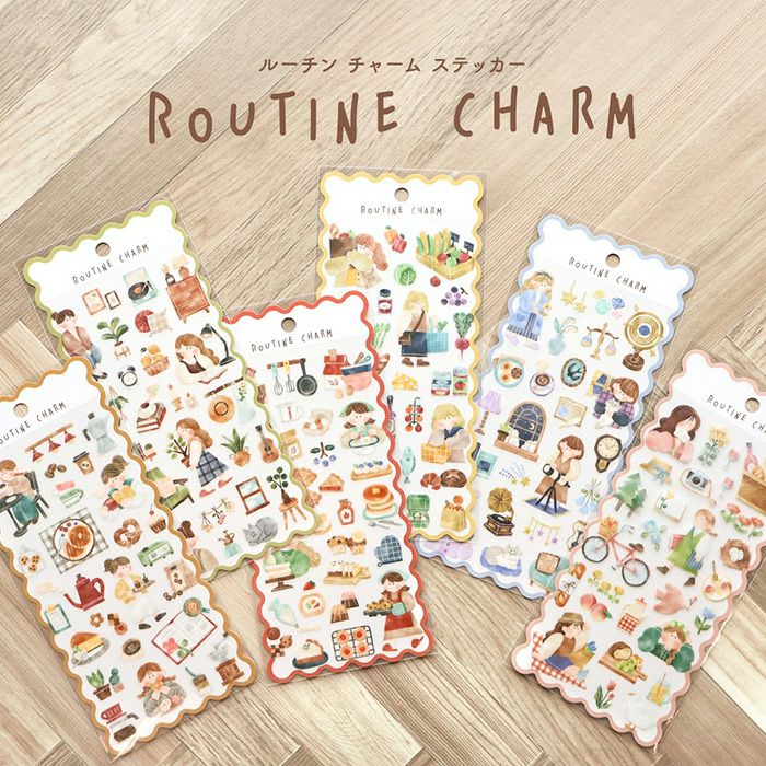 Routine Charm Stickers Picnic