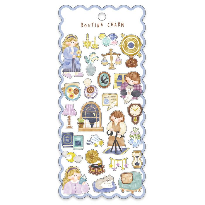 Routine Charm Stickers Night