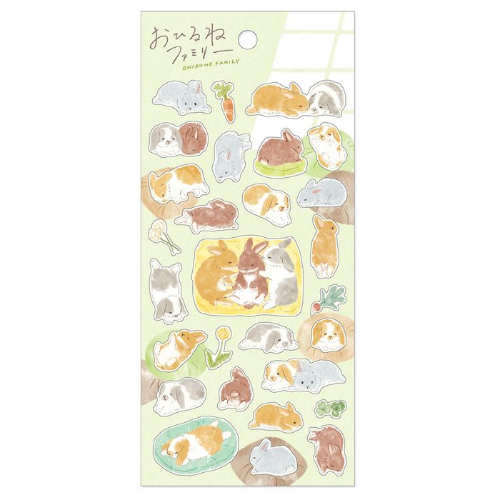 Ohirune Family Stickers Usazawa Family
