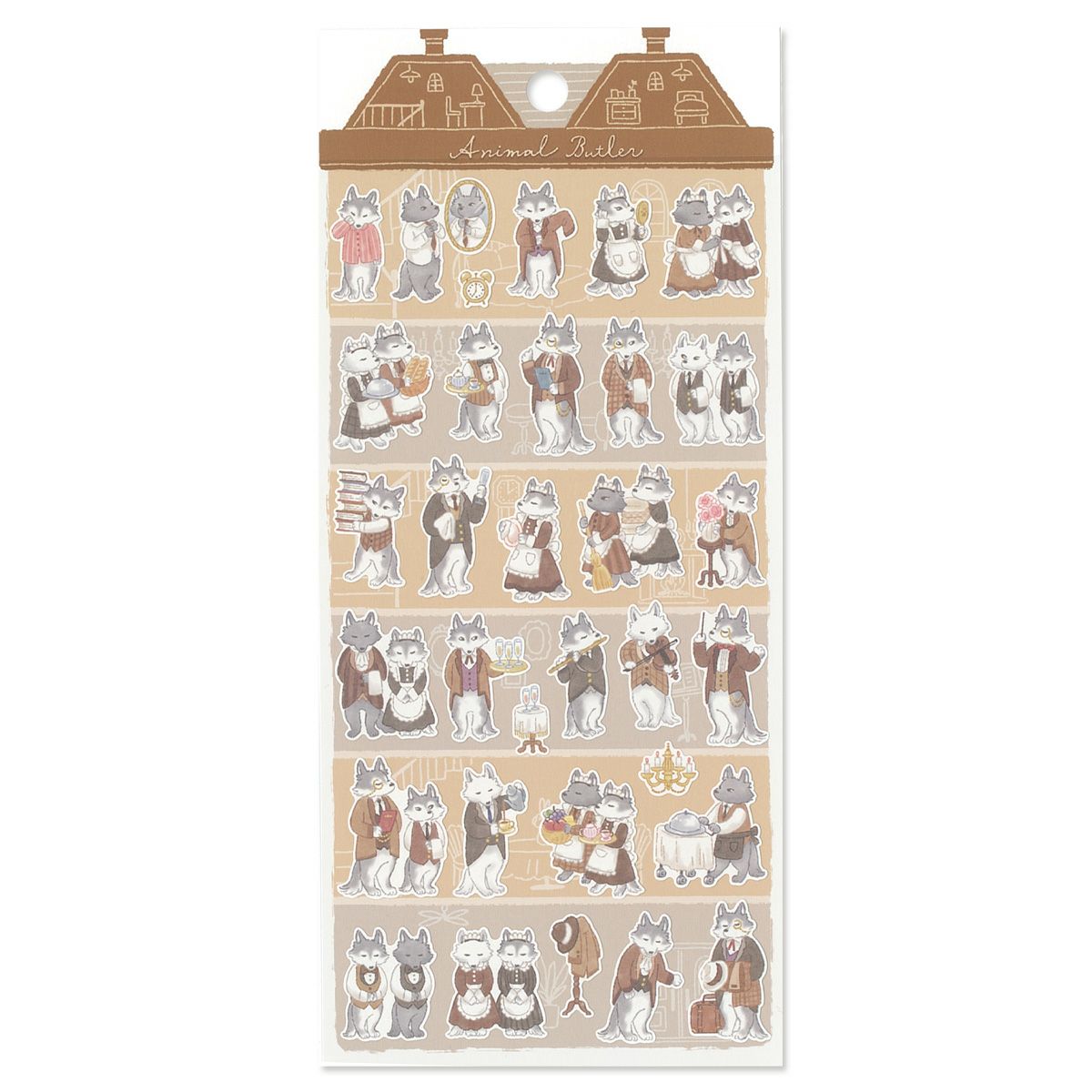 Animal Butler Stickers Wolf