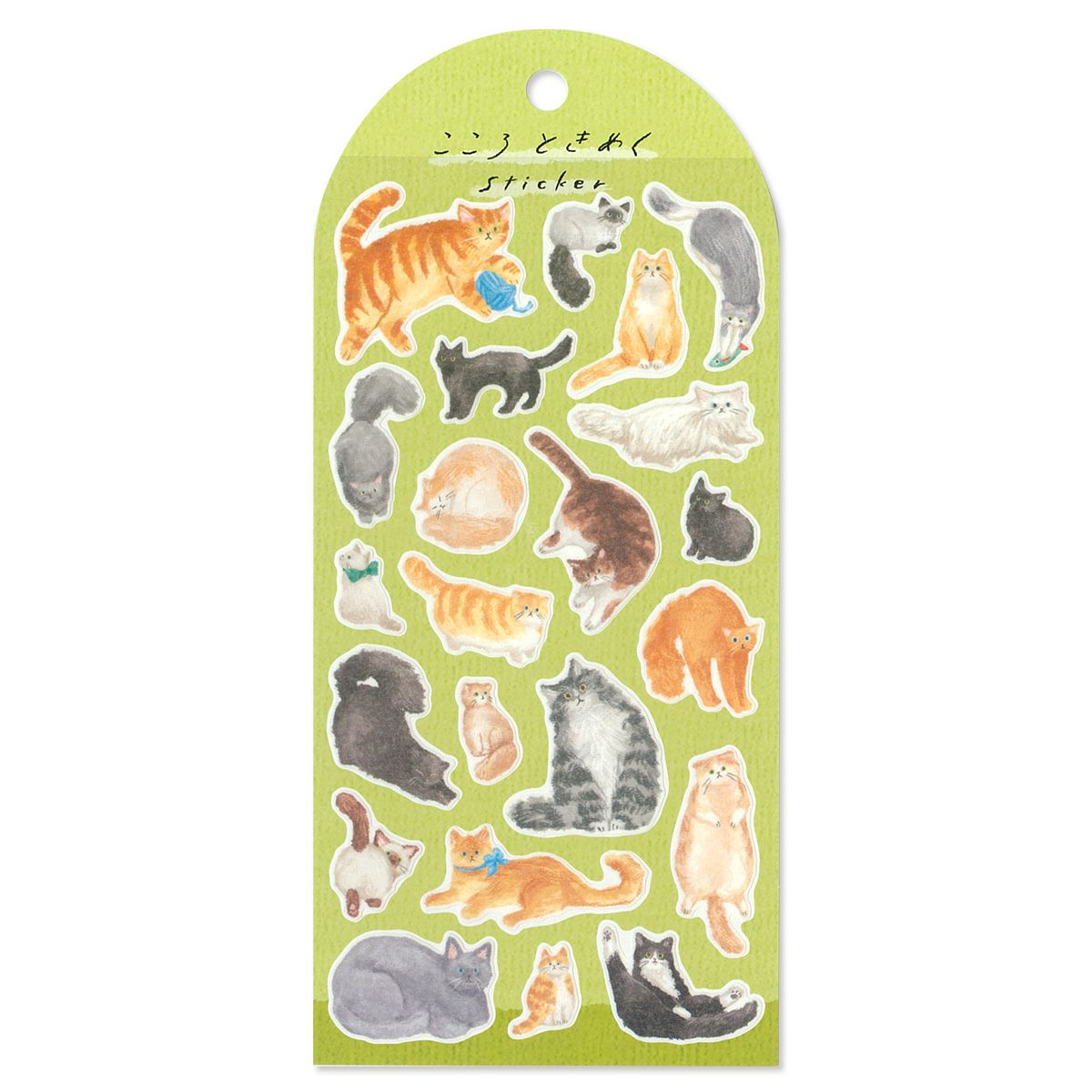 Heart-Fluttering Stickers Cat