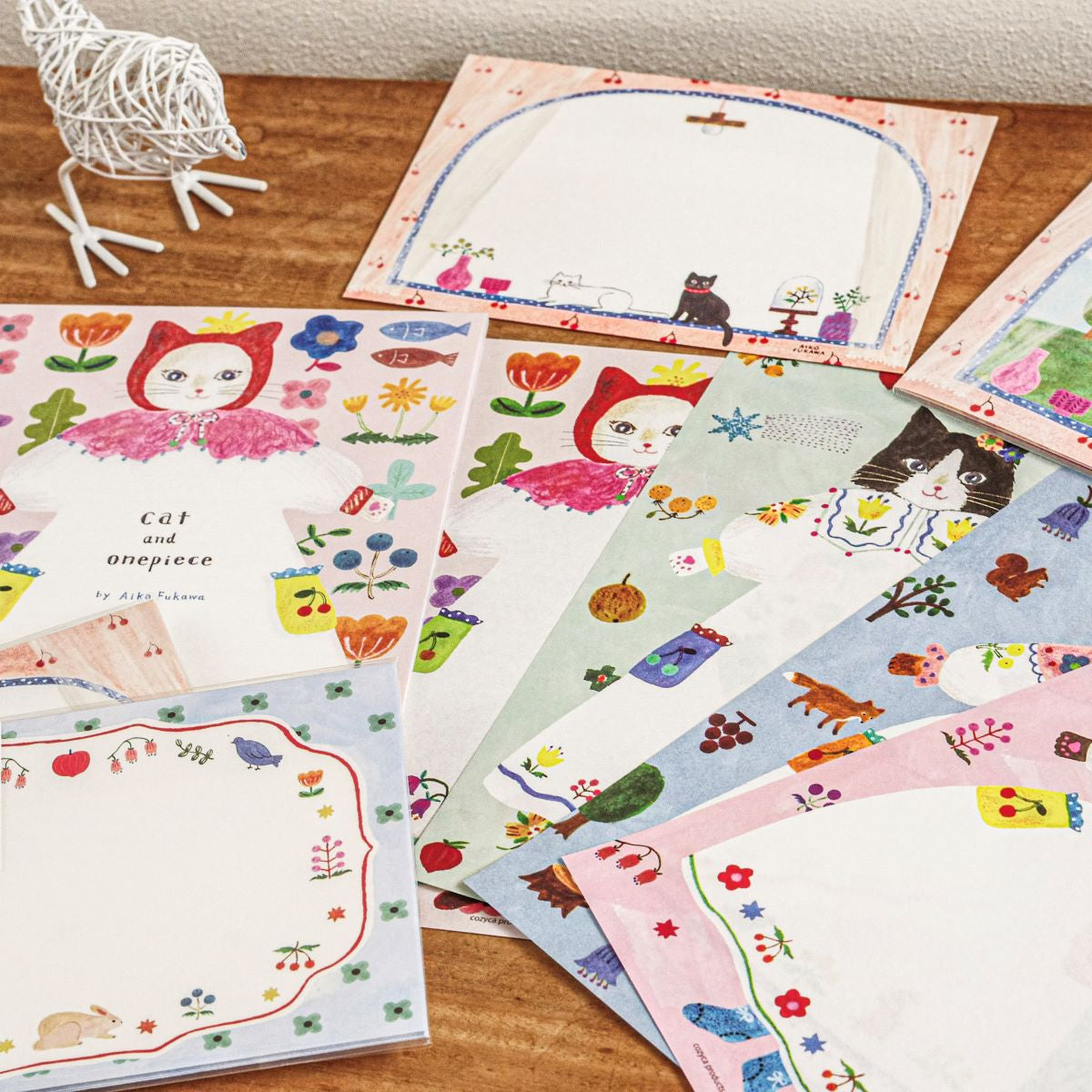 Aiko Fukawa Letterpad Cat and Onepiece