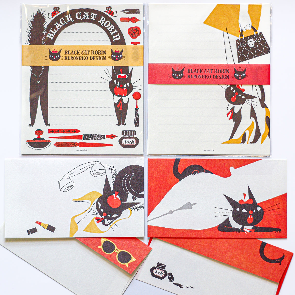 Black Cat Robin Letter Set Vol.1