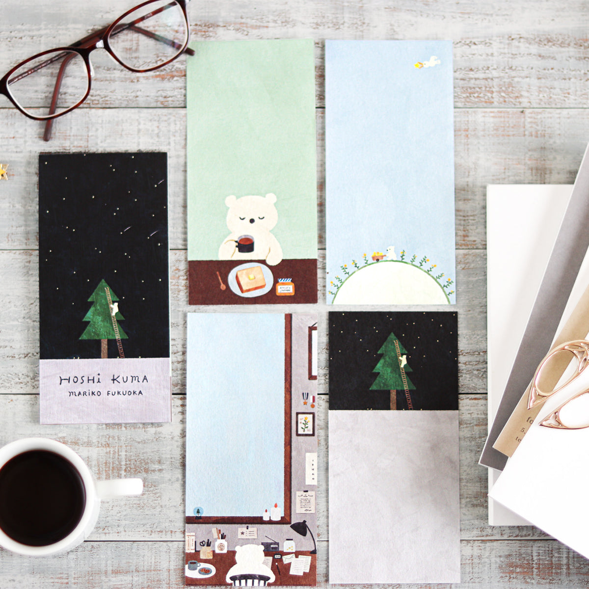 Mariko Fukuoka Ippitsusen Letterpad Hoshi Kuma