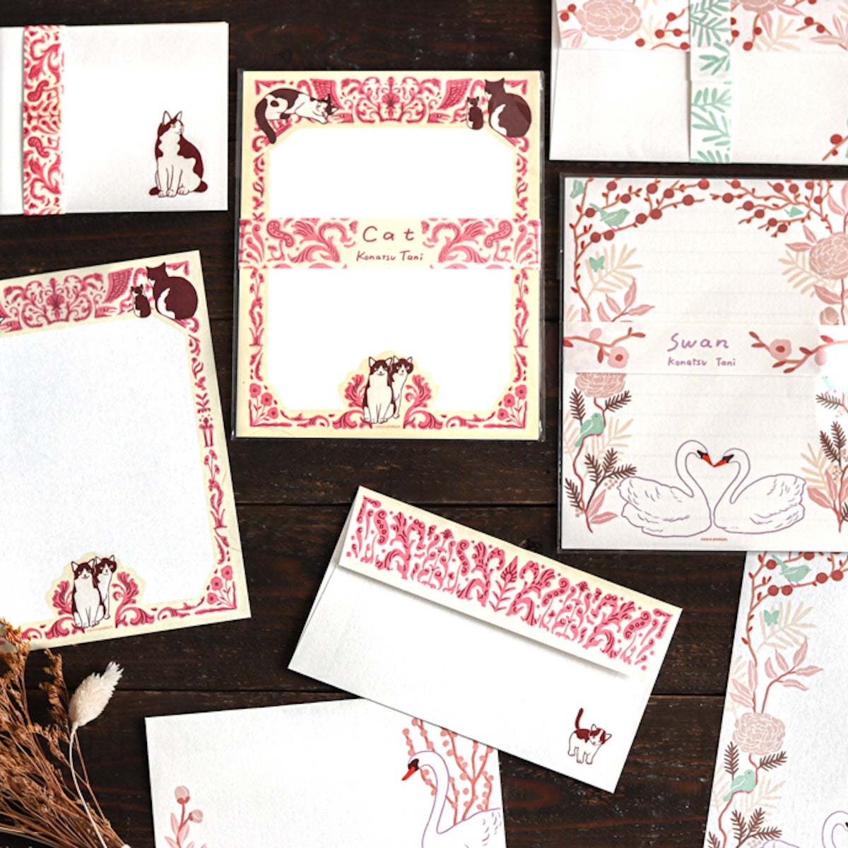 Tani Konatsu Letter Set Cat