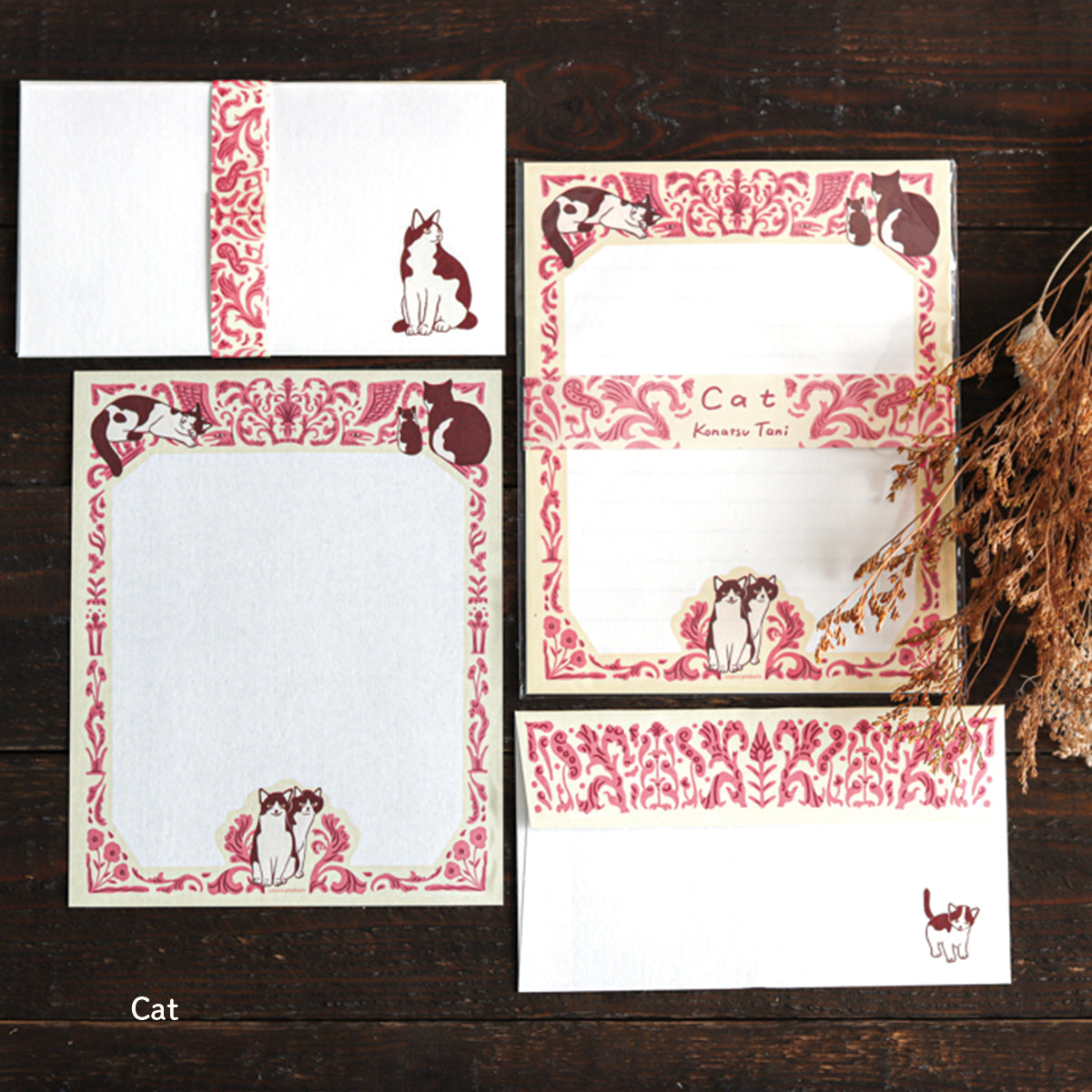 Tani Konatsu Letter Set Cat