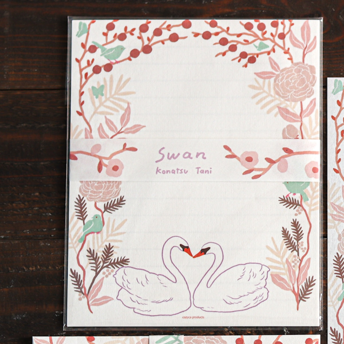 Tani Konatsu Letter Set Swan