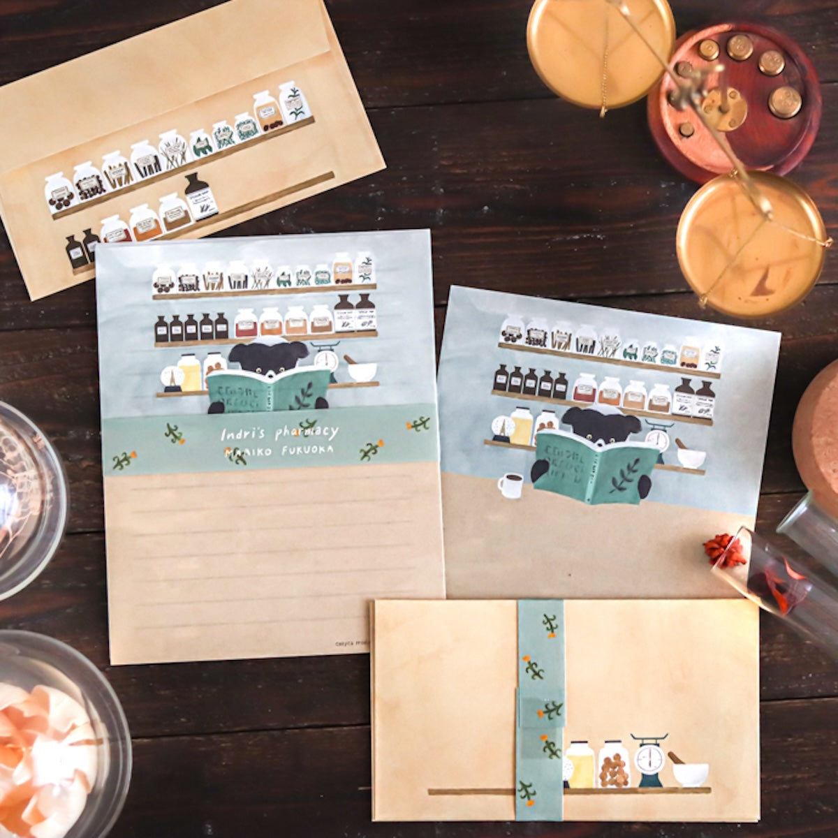 Mariko Fukuoka Letter Set Indri's Pharmacy 