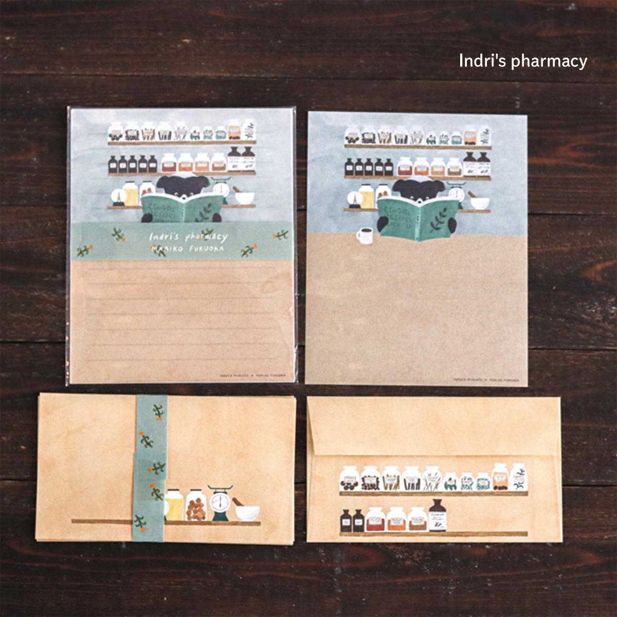 Mariko Fukuoka Letter Set Indri's Pharmacy 