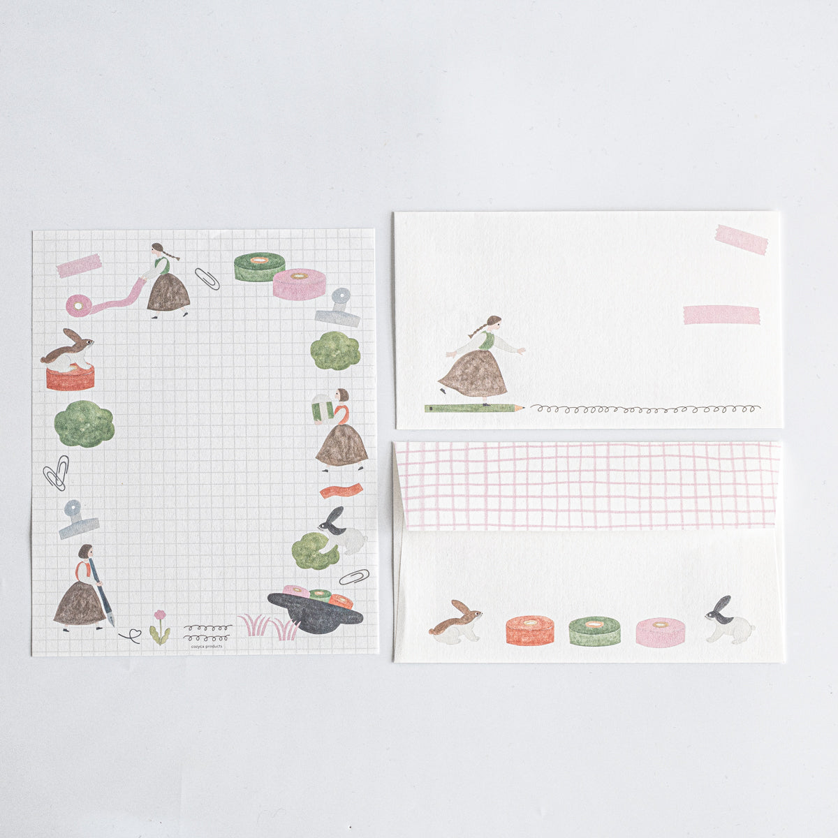 Necktie Letter Set On the desk