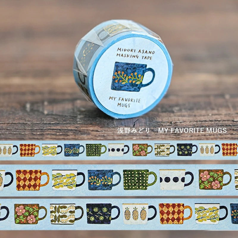 Midori Asano Foil Washitape My Favorite Mugs