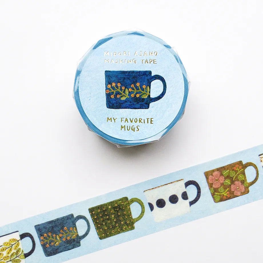 Midori Asano Foil Washitape My Favorite Mugs