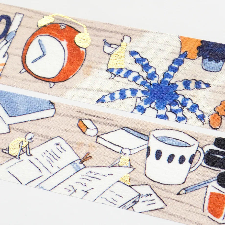 Sayuri Fujimaki Foil Washitape On a Desk