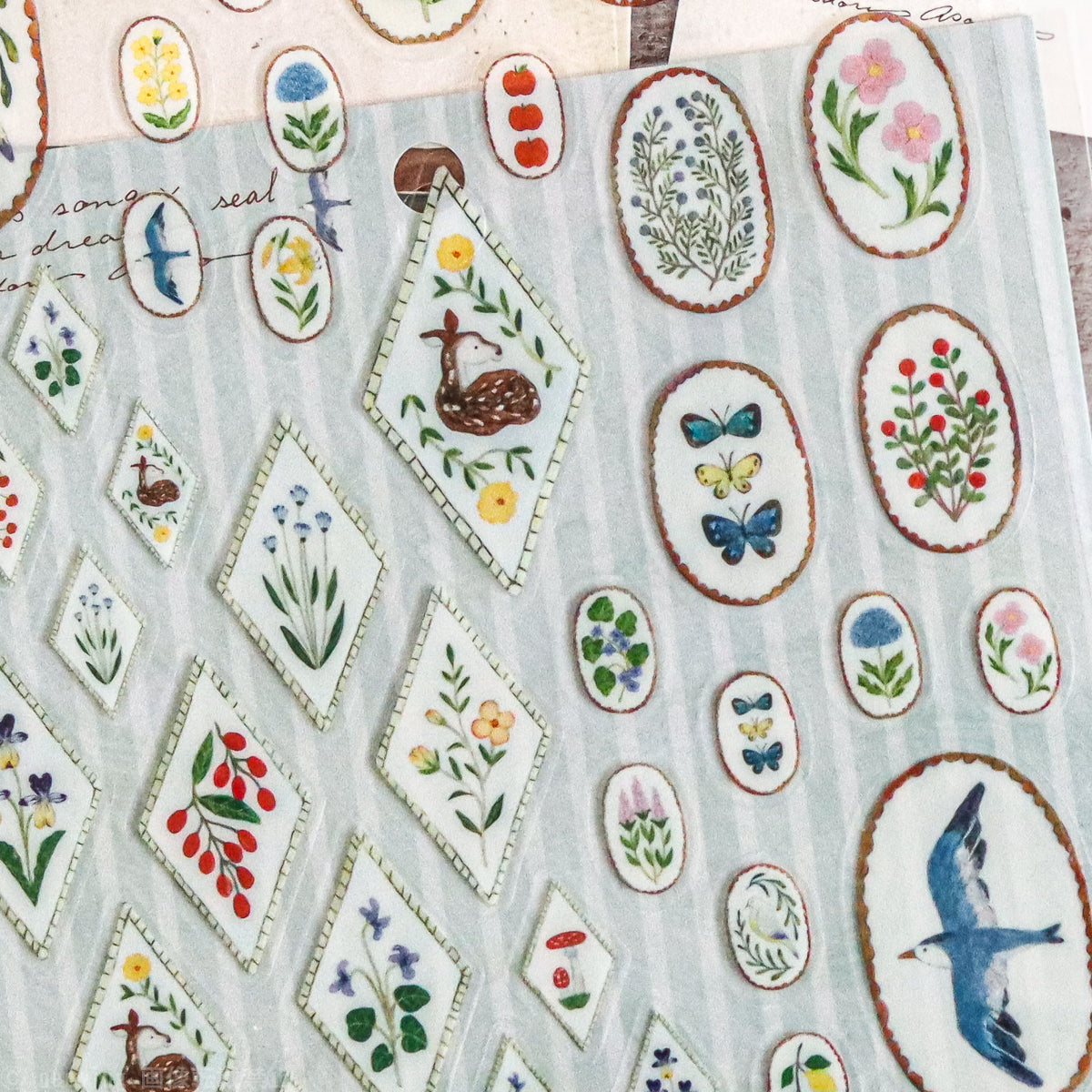 Midori Asano Stickers Bird Song x Deer Dream