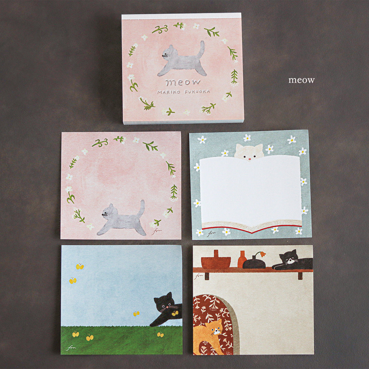 Mariko Fukuoka Memo Block Meow