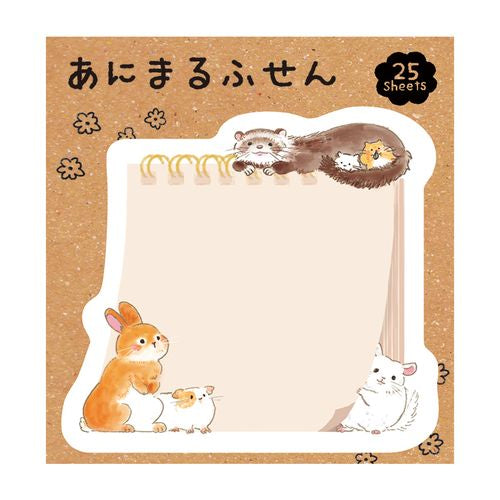Chikyu Greetings Sticky Notes Notepad and Animals These cute animal sticky notes make organizing fun and easy, adding a touch of quirkiness to your desk. 