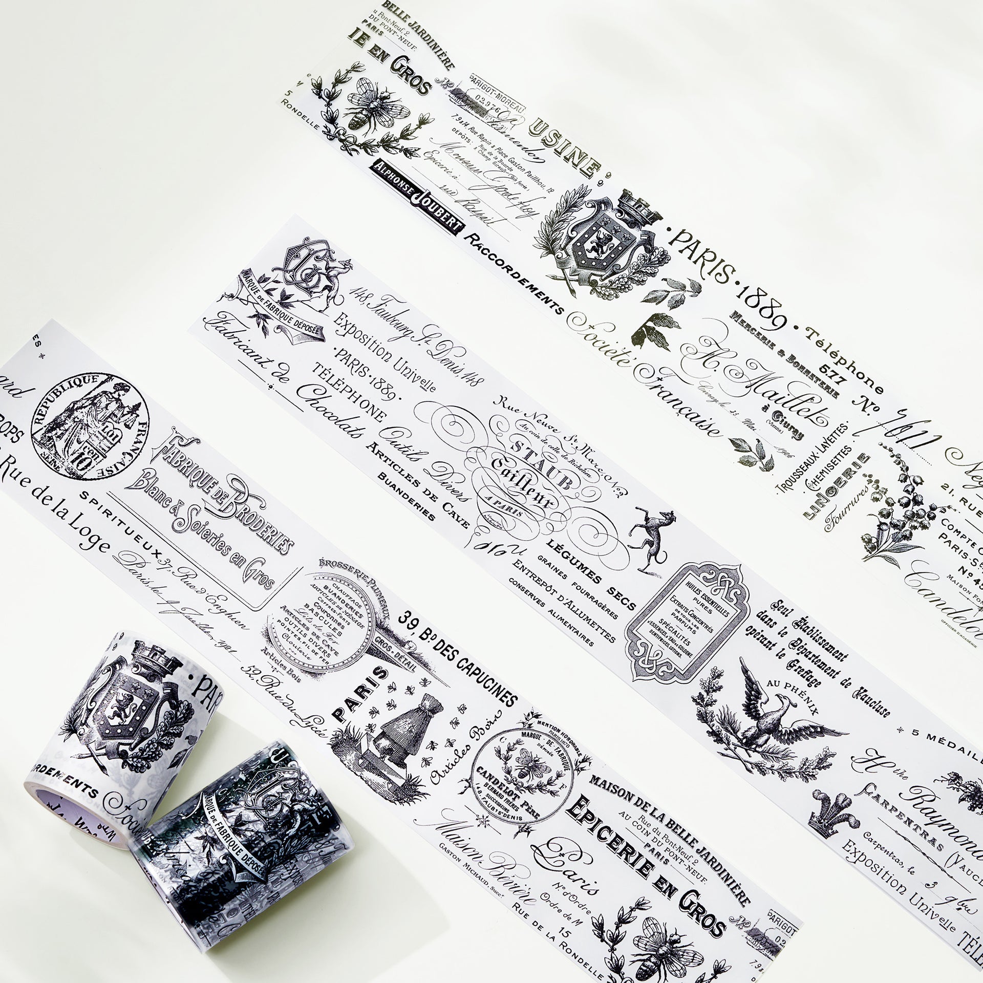 The Washi Tape Shop Lettres d'Antan Wide PET -tape 60mm