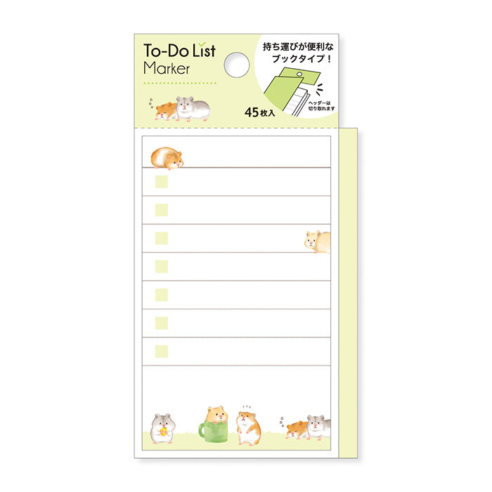 Mind Wave Sticky Notes Hamster To-Do List Marker  Ditch boring sticky notes for these playful Stand Stick Markers! These cute animal sticky notes make organizing fun and easy, adding a touch of quirkiness to your desk. 