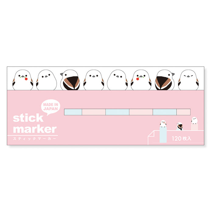 Mind Wave Sticky Notes Striped Tanager Stick Marker  Ditch boring sticky notes for these cute Mind Wave Stick Markers. These sticky notes make organizing fun and easy, adding a touch of quirkiness to your projects.