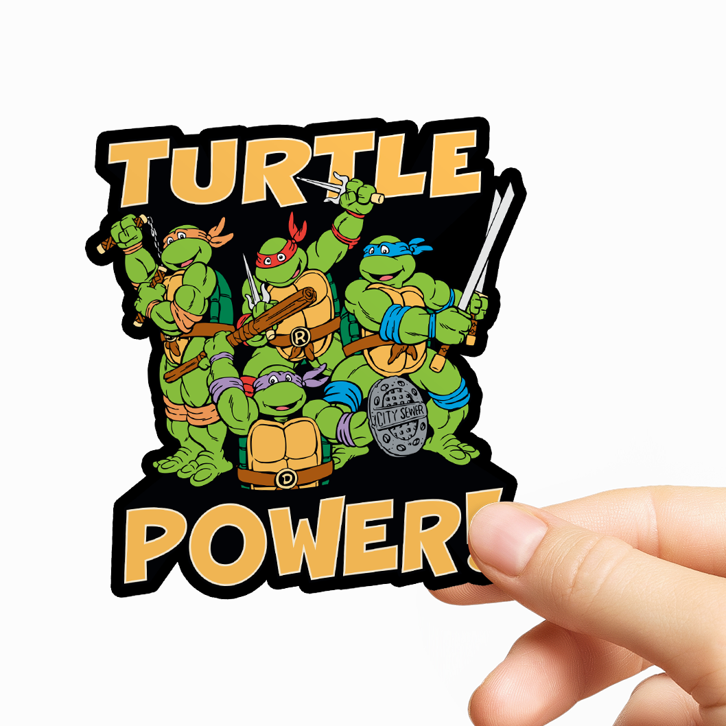 Teenage Mutant Ninja Turtles Vinyl Sticker Turtle Power