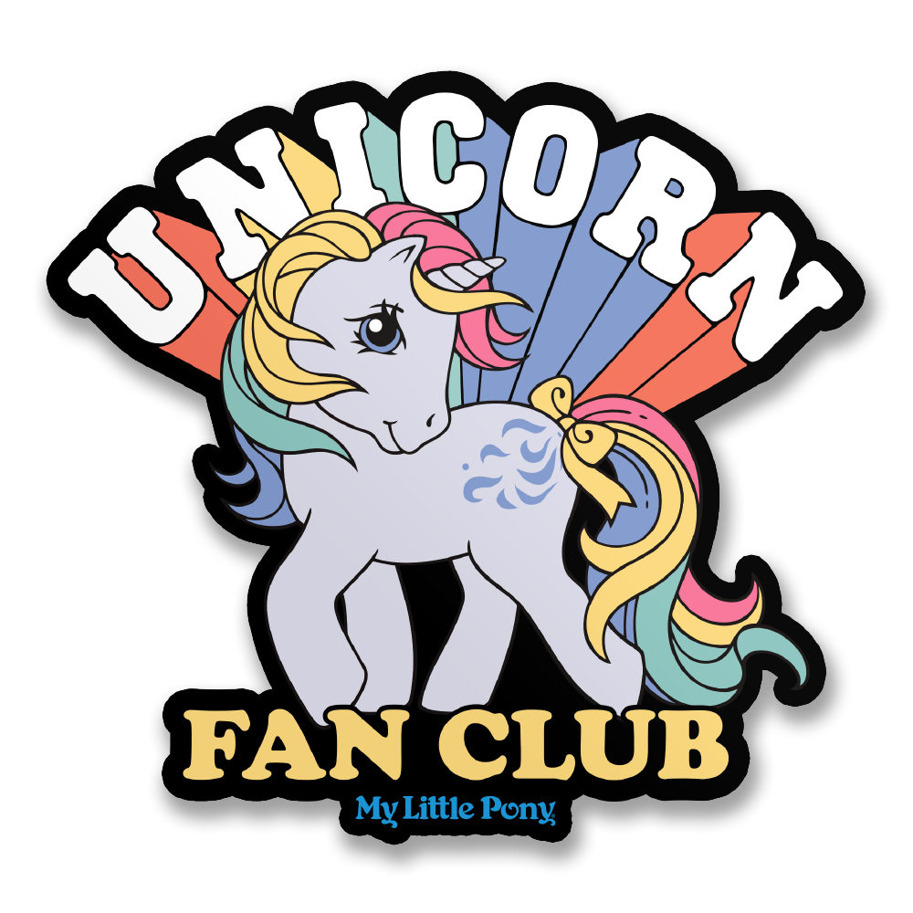 My Little Pony Vinyl Sticker Unicorn Fan Club