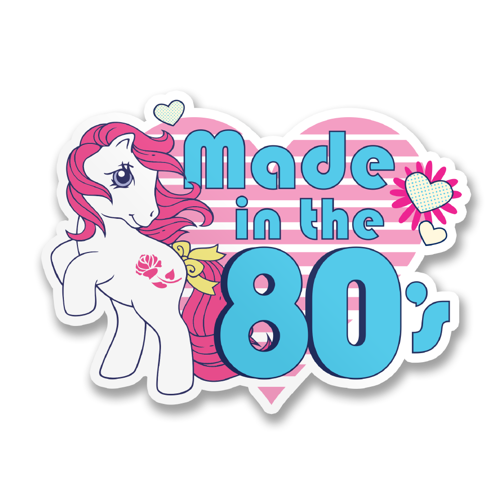 My Little Pony Vinyl Sticker Made in the 80's