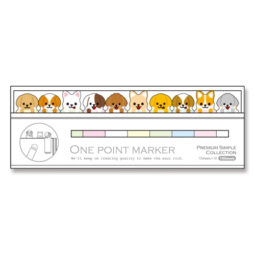 Mind Wave Sticky Notes ONE POINT MARKER Dog  Ditch boring sticky notes for these cute Mind Wave Stick Markers. These sticky notes make organizing fun and easy, adding a touch of quirkiness to your projects.
