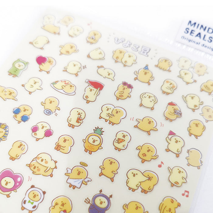 Mind Wave Stickers Stickers Puchi Puchi Piyoko Beans Dance