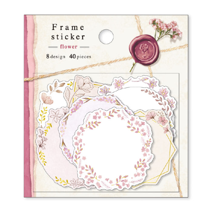 Mind Wave Frame Label Sticker Flower  These writable label stickers are perfect for decorating your notebook and planner or adding a personal touch to your other papercraft projects.