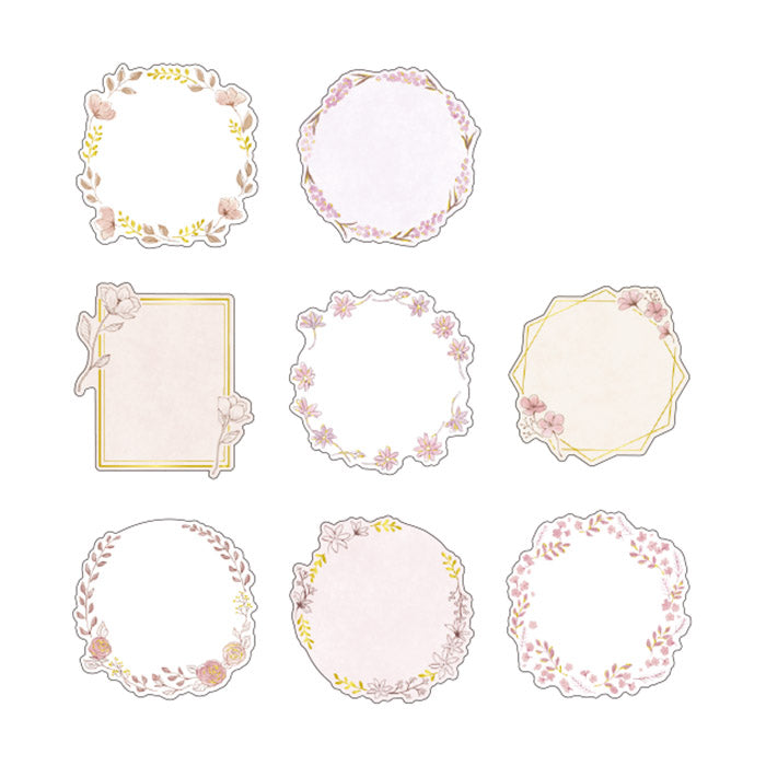 Mind Wave Frame Label Sticker Flower  These writable label stickers are perfect for decorating your notebook and planner or adding a personal touch to your other papercraft projects.