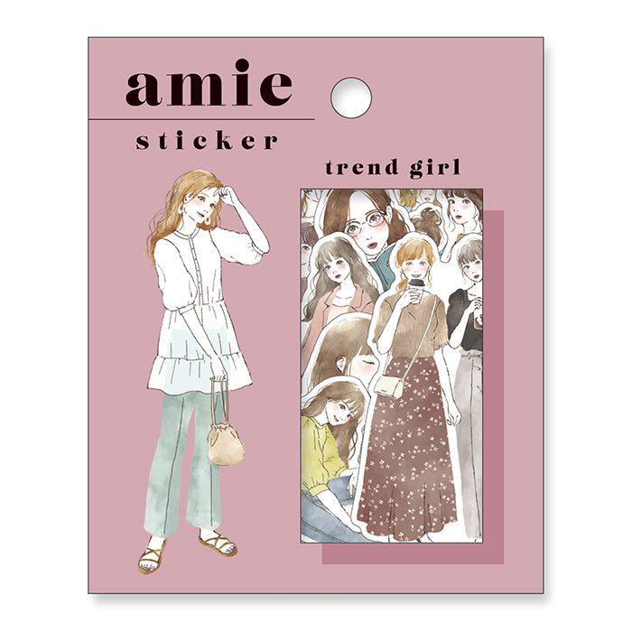 Mind Wave Amie Trend Girl Stickers  Enhance your papercraft projects with Mind Wave Girl Stickers. These elegant stickers feature stylish girls and are perfect for planners, notebooks, and more. 