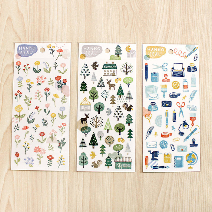 Mind Wave Hanko Stickers Mori Forest  These Japanese stickers are perfect for planners, notebooks, and other papercraft projects. 