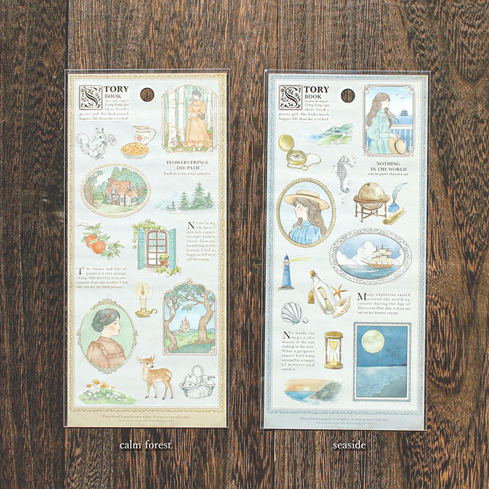 Mind Wave Storybook Stickers Calm Forest  These Japanese stickers are perfect for planners, notebooks, and other papercraft projects. 